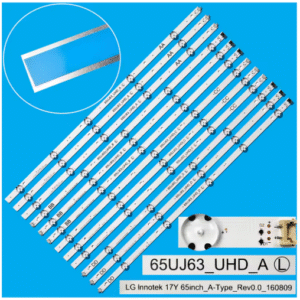 12 BARRETTES LEDS BACKLIGHT POUR 65UJ6050 , 65UJ6100JB , 65UJ6300 , 65UJ6300CA