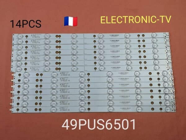 14 barrettes LED POUR TV PHILIPS 49PUS6501