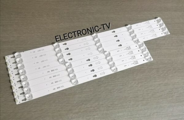 8 BARRETTES LEDS COMPATIBLE AVEC THOMSON 55UV6416