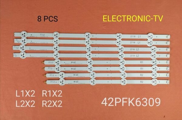 8 Barrettes Leds Pour Philips 42PFK6309