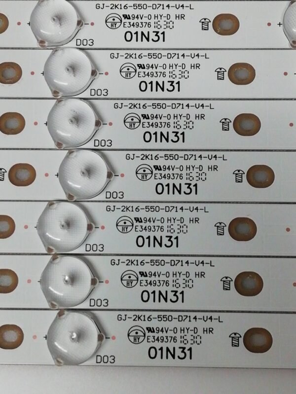 Barrettes LED( kit complet ) L/R: GJ-2K16-550-D714-V4-R/L pour PHILIPS 55PUS6101 – Image 2